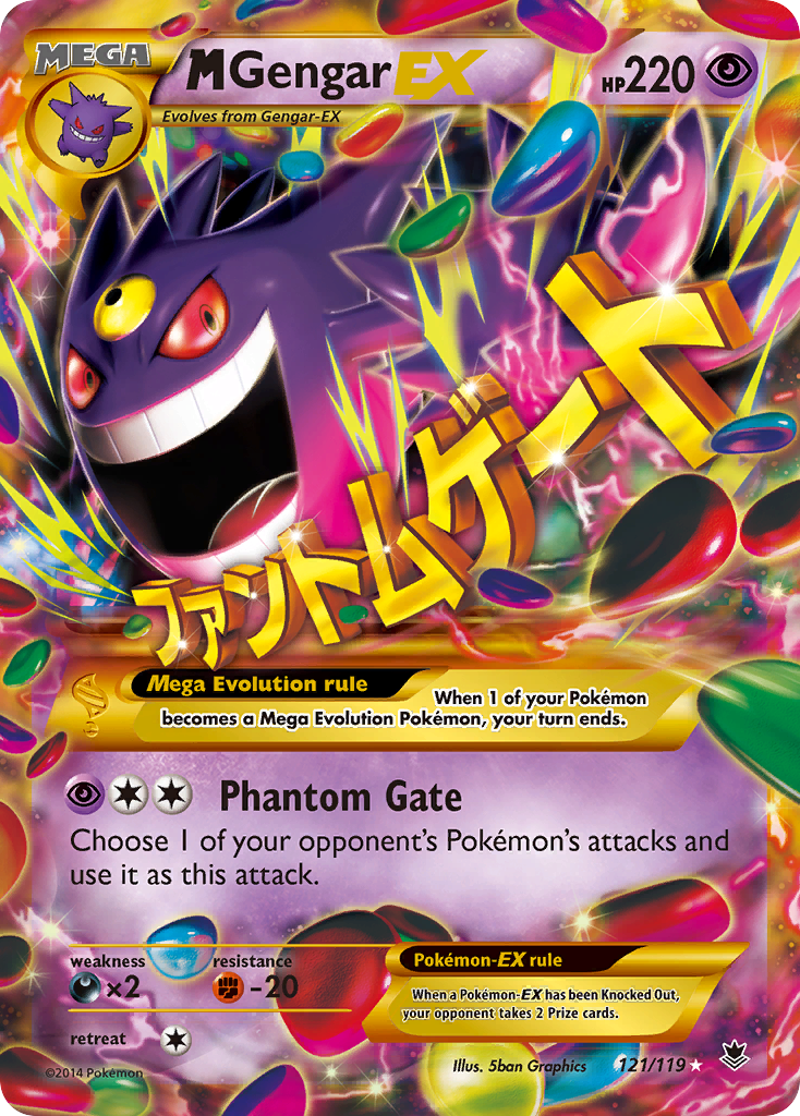 M Gengar EX (121/119) [XY: Phantom Forces] | Clutch Gaming