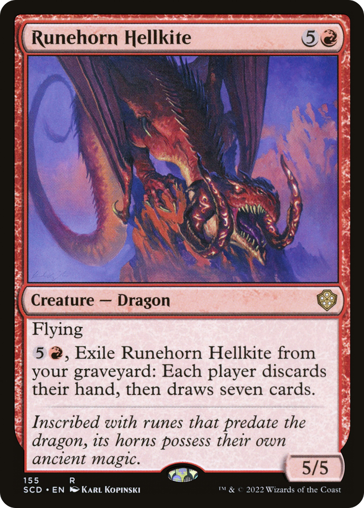 Runehorn Hellkite [Starter Commander Decks] | Clutch Gaming