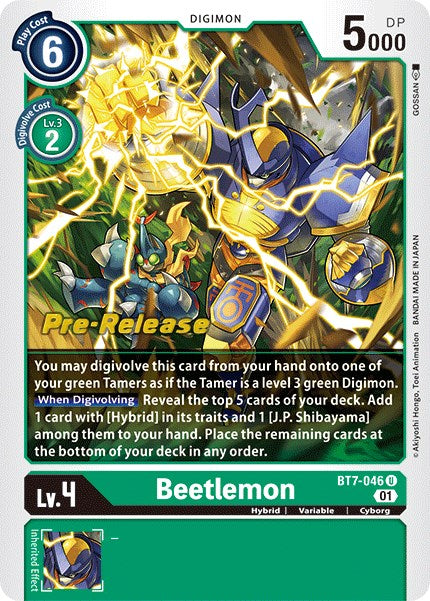 Beetlemon [BT7-046] [Next Adventure Pre-Release Cards] | Clutch Gaming