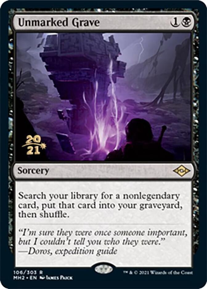 Unmarked Grave [Modern Horizons 2 Prerelease Promos] | Clutch Gaming