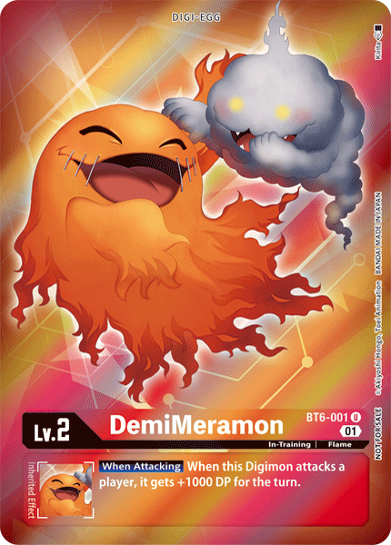 DemiMeramon [BT6-001] (Alternative Art - Box Topper) [Double Diamond] | Clutch Gaming