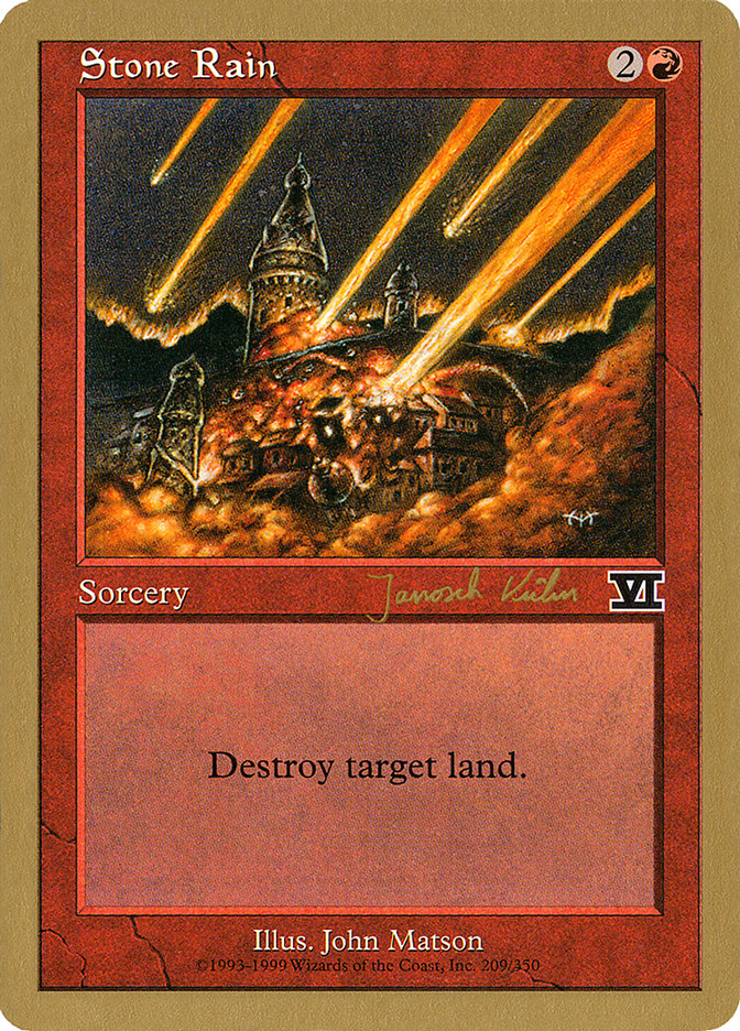 Stone Rain (Janosch Kuhn) [World Championship Decks 2000] | Clutch Gaming