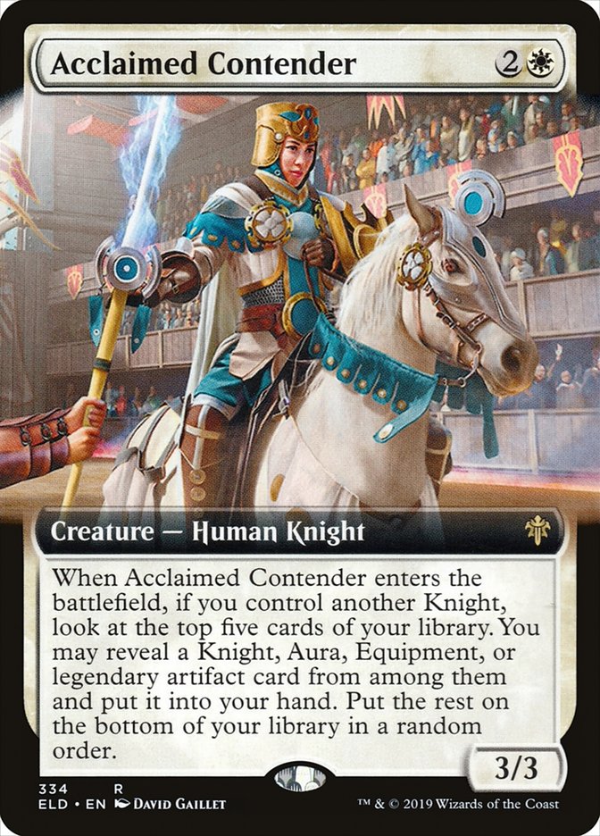 Acclaimed Contender (Extended Art) [Throne of Eldraine] | Clutch Gaming