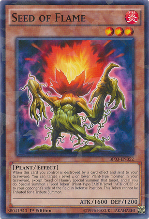 Seed of Flame [BP03-EN052] Shatterfoil Rare | Clutch Gaming