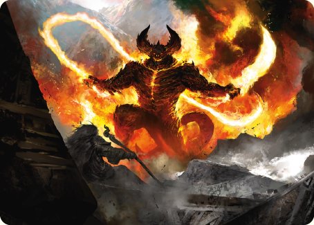 The Balrog, Flame of Udun Art Card [The Lord of the Rings: Tales of Middle-earth Art Series] | Clutch Gaming