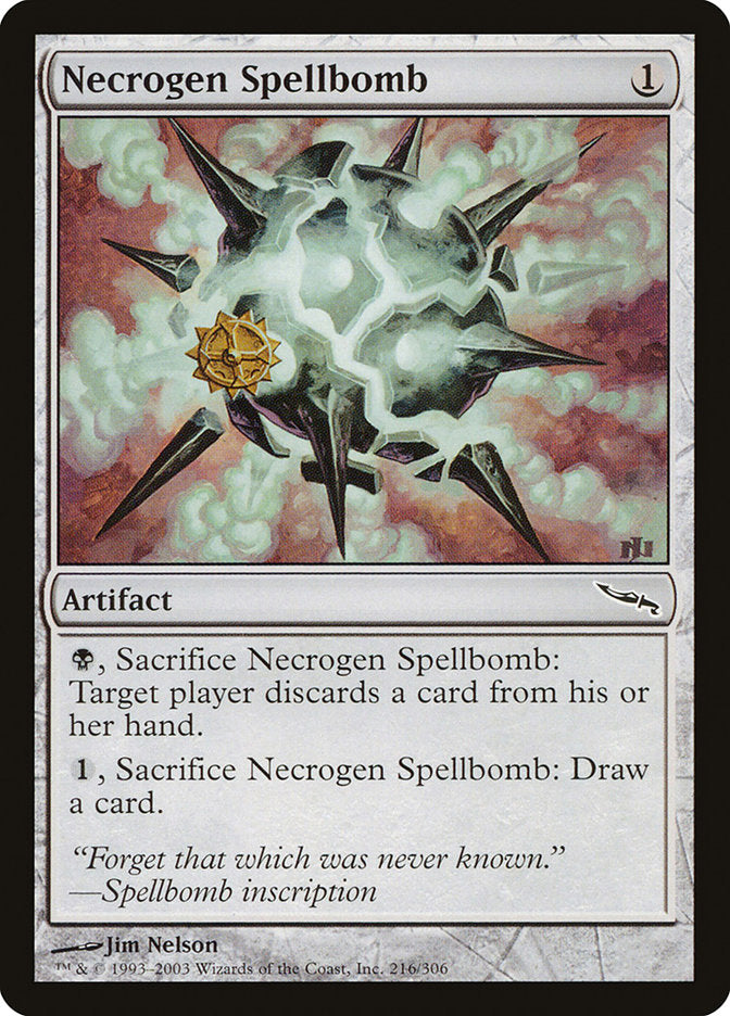 Necrogen Spellbomb [Mirrodin] | Clutch Gaming