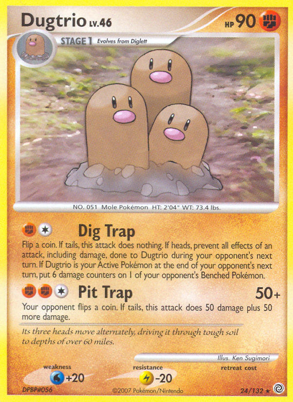 Dugtrio (24/132) [Diamond & Pearl: Secret Wonders] | Clutch Gaming