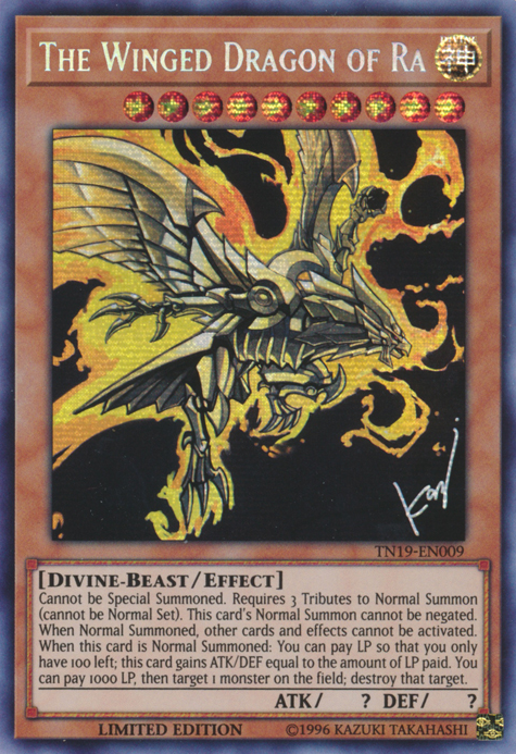 The Winged Dragon of Ra [TN19-EN009] Prismatic Secret Rare | Clutch Gaming