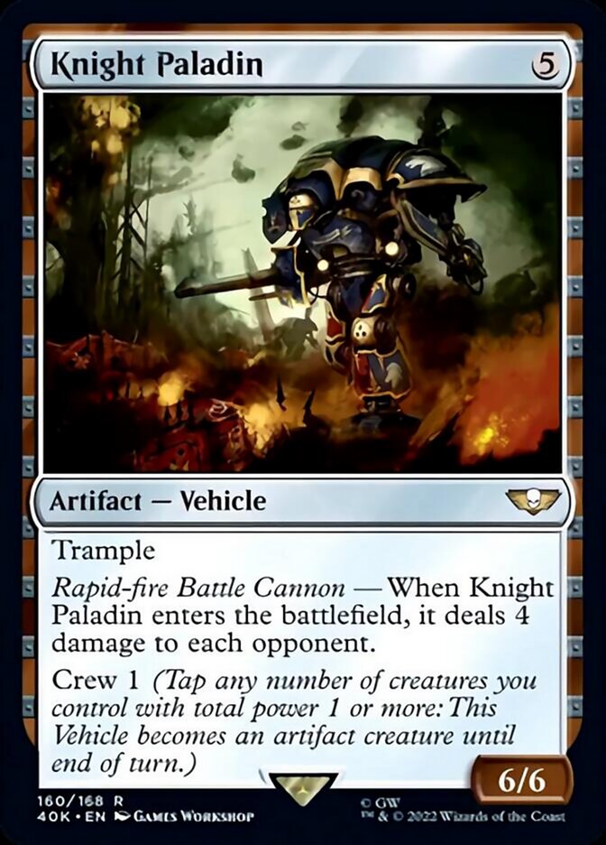 Knight Paladin (Surge Foil) [Warhammer 40,000] | Clutch Gaming