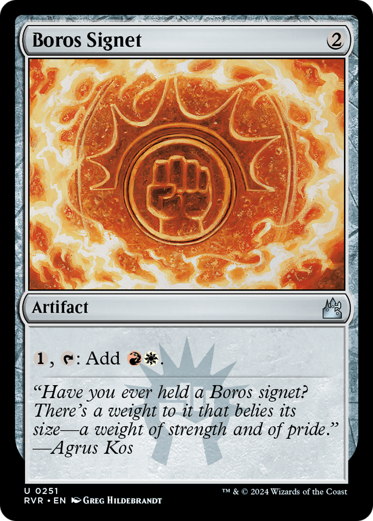 Boros Signet [Ravnica Remastered] | Clutch Gaming