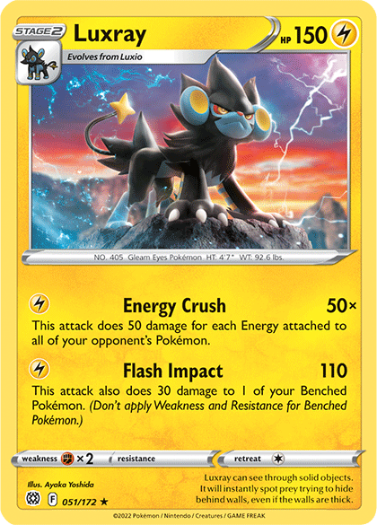 Luxray (051/172) [Sword & Shield: Brilliant Stars] | Clutch Gaming