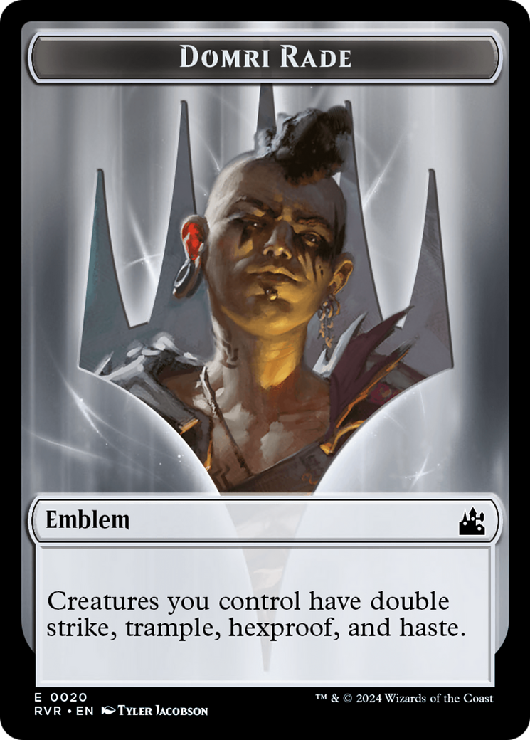 Domri Rade Emblem [Ravnica Remastered Tokens] | Clutch Gaming