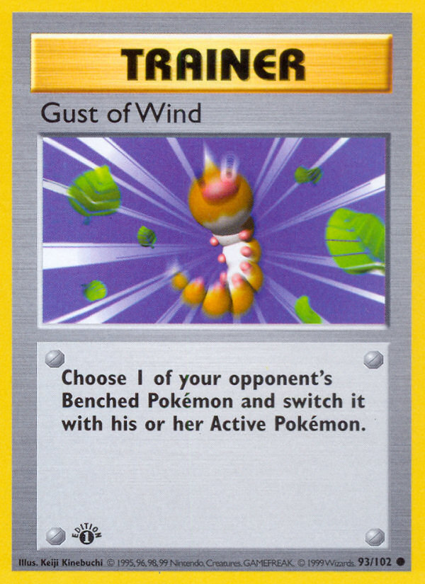 Gust of Wind (93/102) (Shadowless) [Base Set 1st Edition] | Clutch Gaming