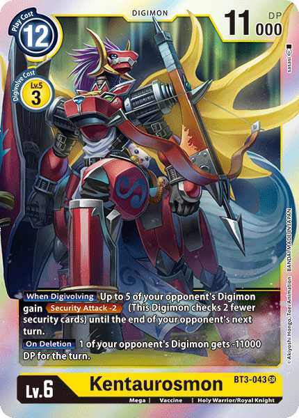 Kentaurosmon [BT3-043] [Release Special Booster Ver.1.0] | Clutch Gaming