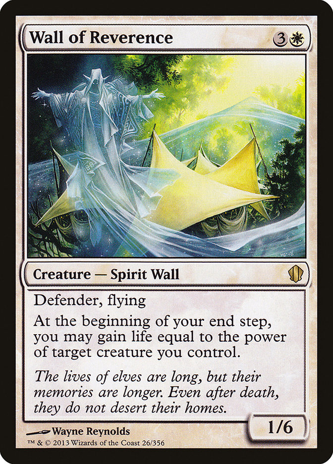 Wall of Reverence [Commander 2013] | Clutch Gaming