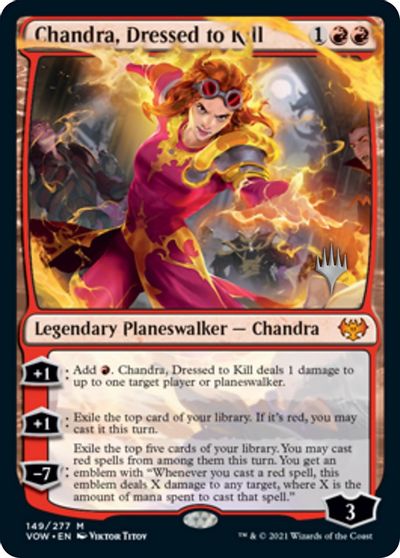 Chandra, Dressed to Kill (Promo Pack) [Innistrad: Crimson Vow Promos] | Clutch Gaming