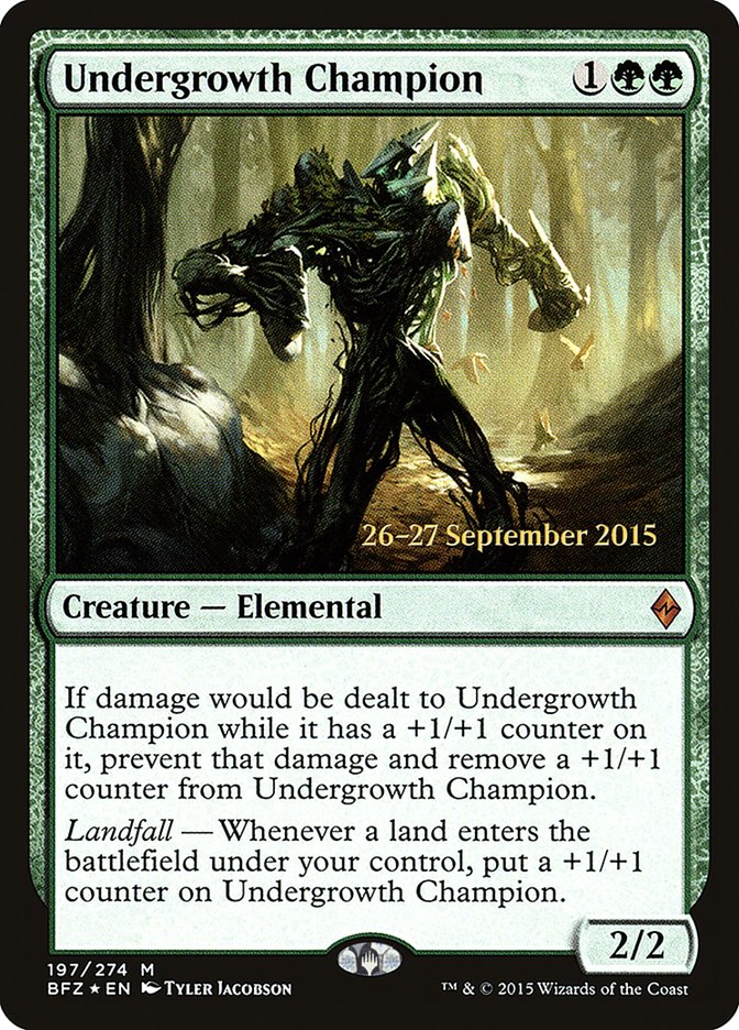 Undergrowth Champion [Battle for Zendikar Prerelease Promos] | Clutch Gaming