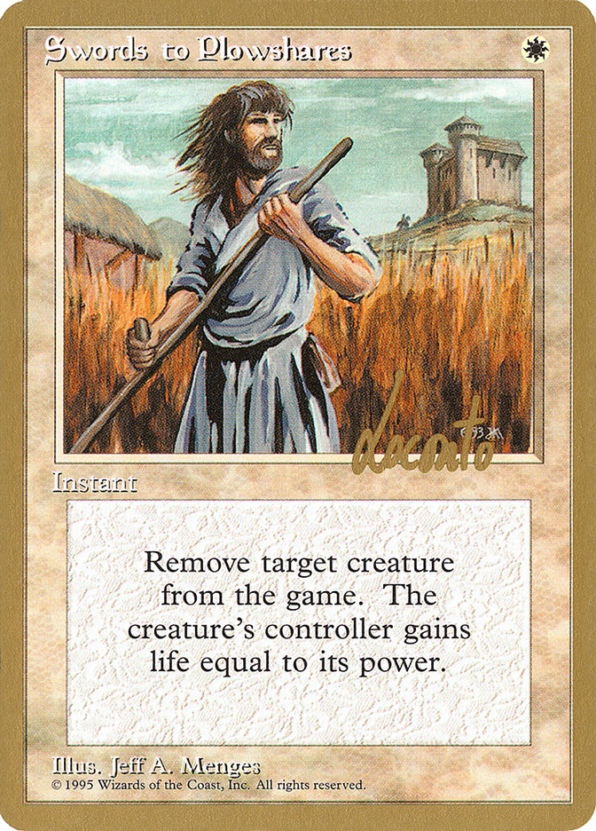 Swords to Plowshares (Michael Loconto) [Pro Tour Collector Set] | Clutch Gaming