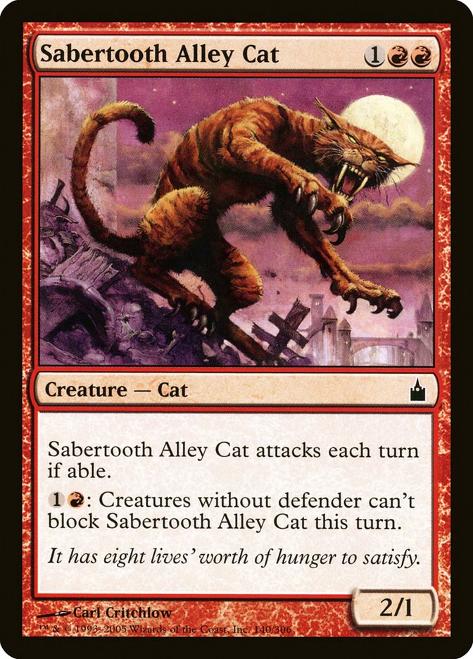 Sabertooth Alley Cat [Ravnica: City of Guilds] | Clutch Gaming