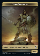 Soldier // Sand Warrior Double-Sided Token [Dominaria United Tokens] | Clutch Gaming