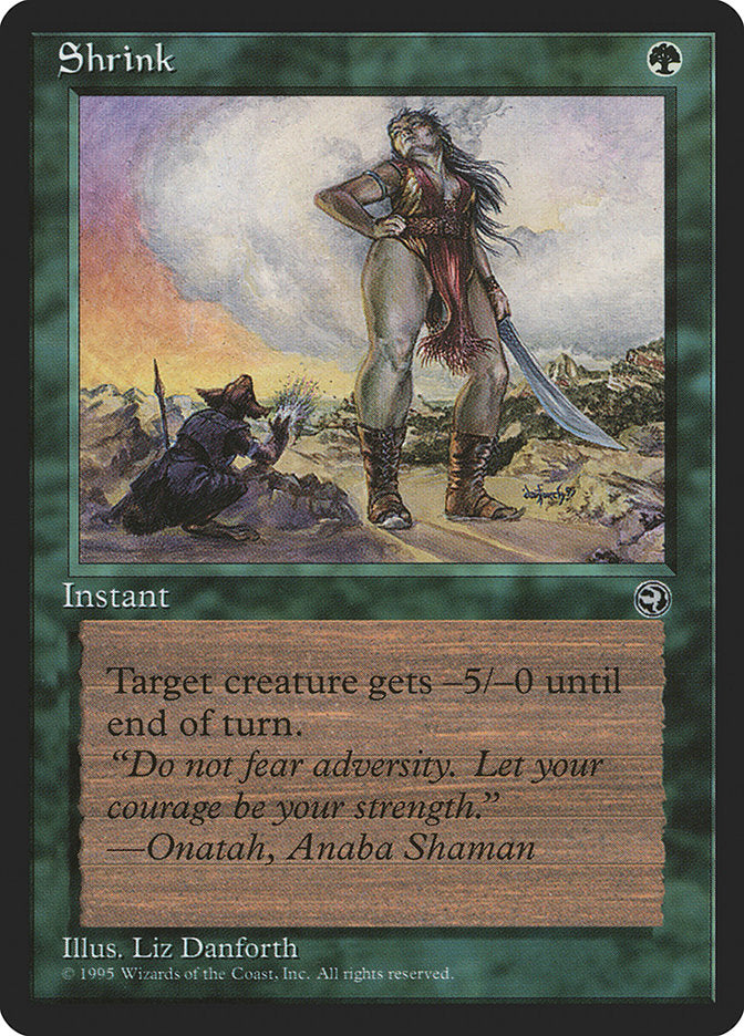 Shrink (Onatah Flavor Text) [Homelands] | Clutch Gaming