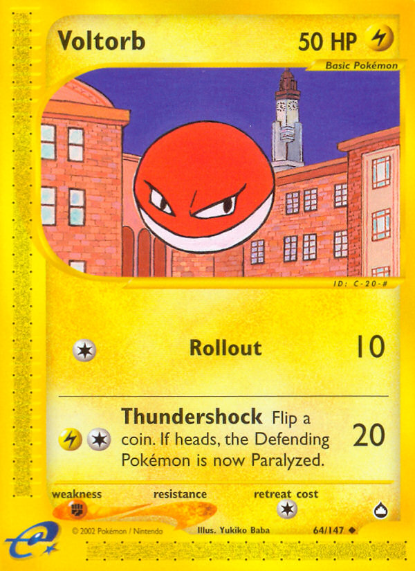 Voltorb (64/147) [Aquapolis] | Clutch Gaming