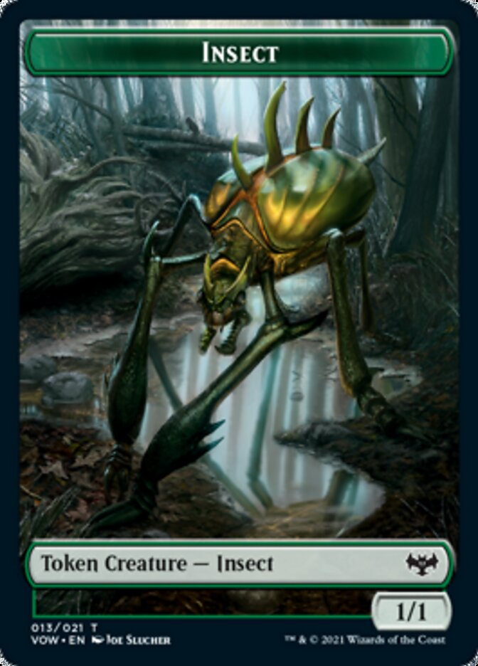 Insect // Human (010) Double-Sided Token [Innistrad: Crimson Vow Tokens] | Clutch Gaming