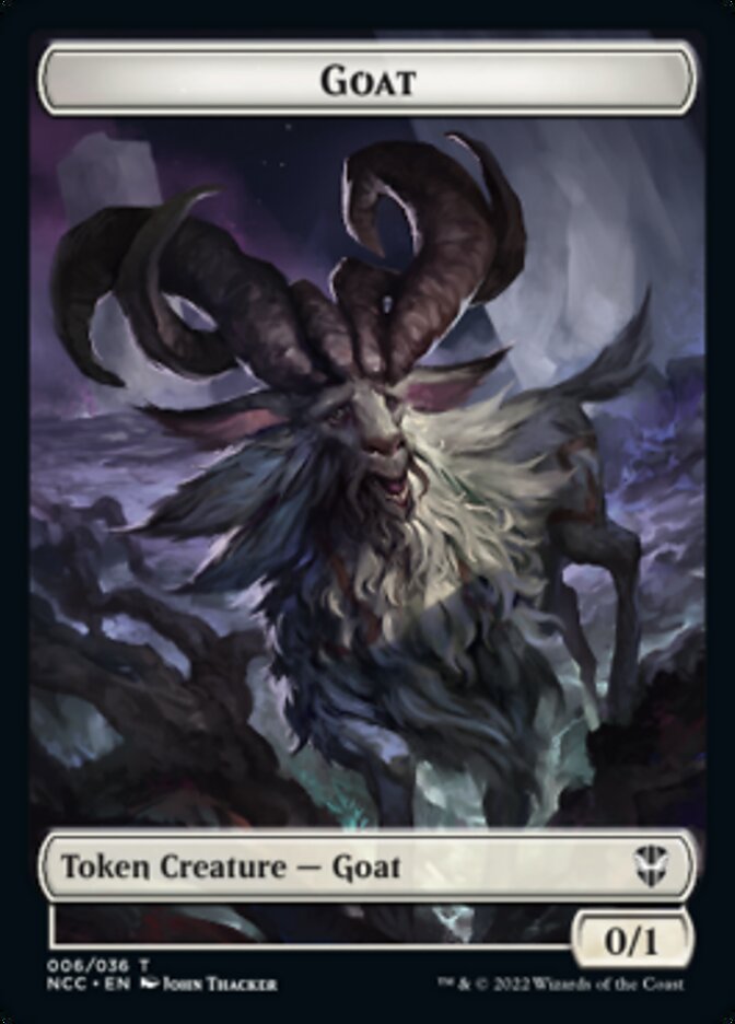 Zombie // Goat Double-Sided Token [Streets of New Capenna Commander Tokens] | Clutch Gaming