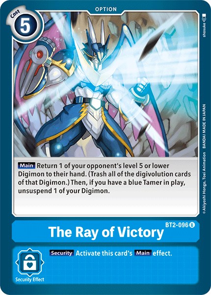 The Ray of Victory [BT2-096] [Release Special Booster Ver.1.5] | Clutch Gaming