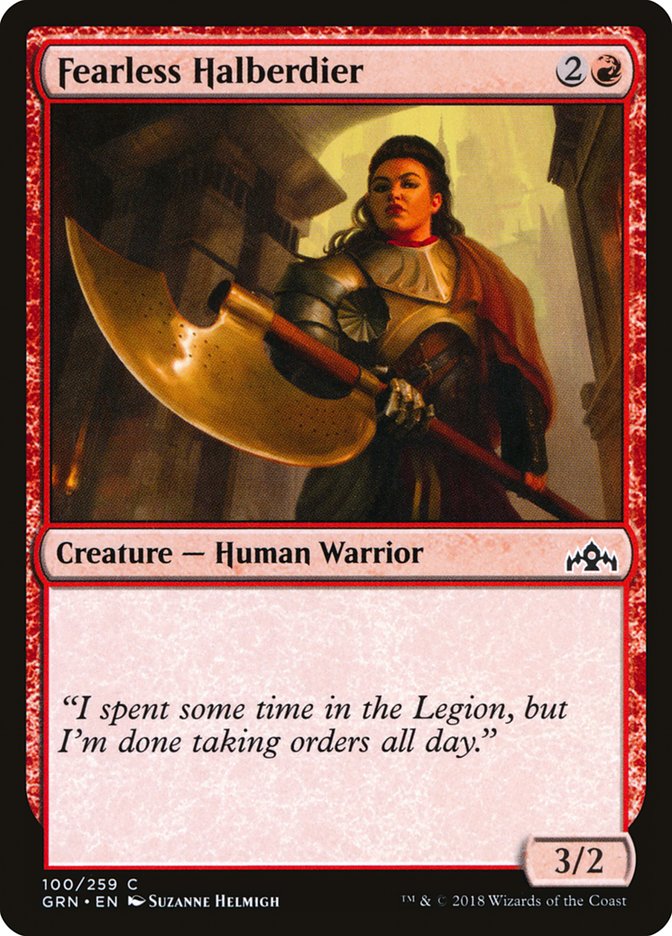 Fearless Halberdier [Guilds of Ravnica] | Clutch Gaming