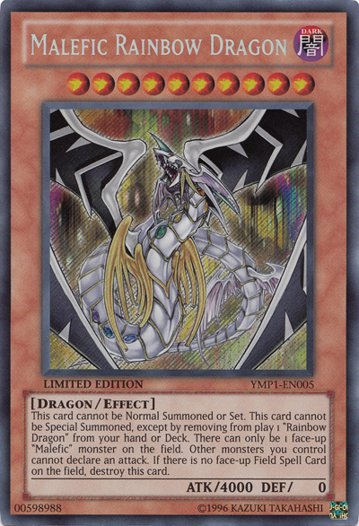 Malefic Rainbow Dragon [YMP1-EN005] Secret Rare | Clutch Gaming