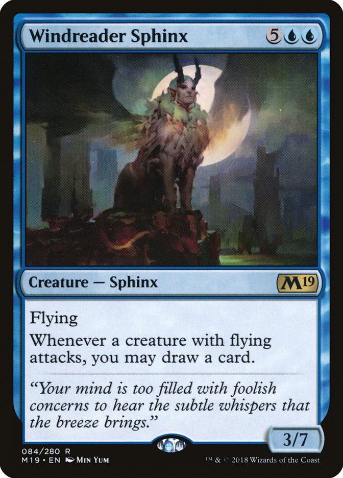 Windreader Sphinx [Core Set 2019] | Clutch Gaming