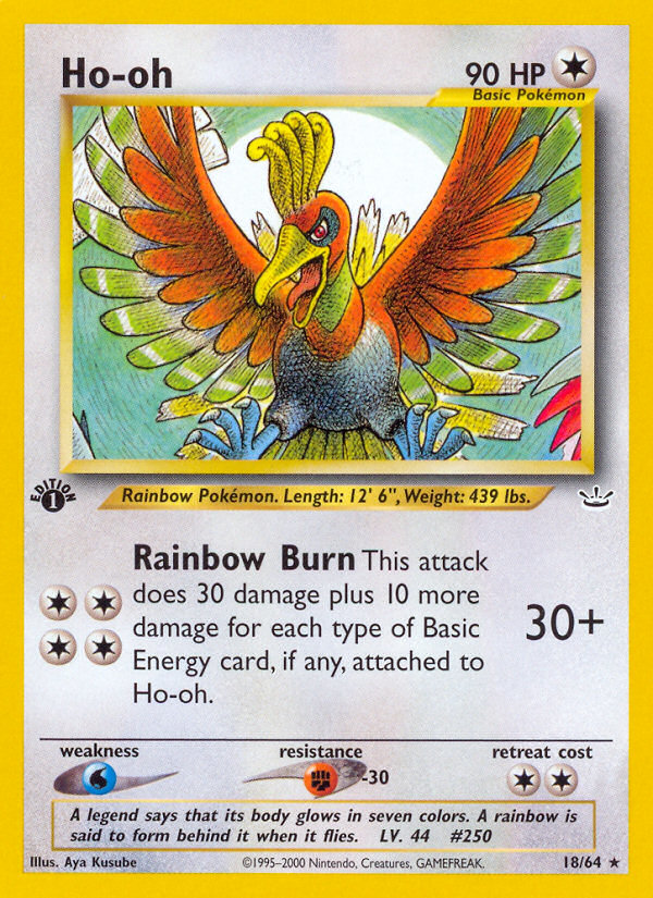 Ho-oh (18/64) [Neo Revelation 1st Edition] | Clutch Gaming