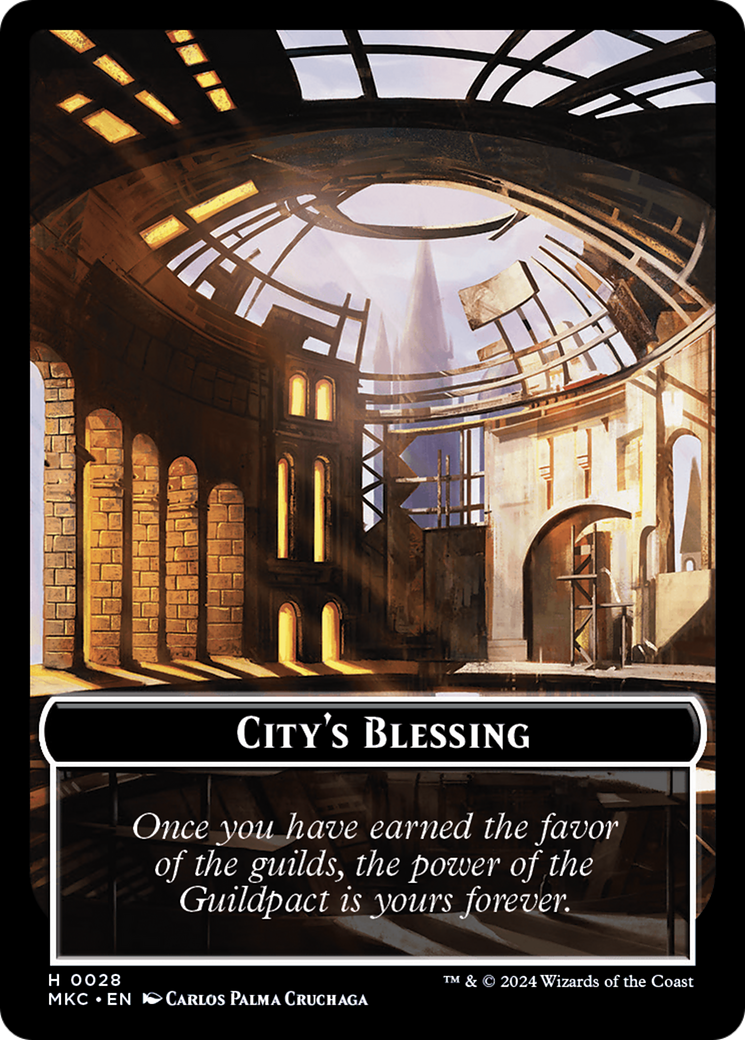 City's Blessing // Human Soldier Double-Sided Token [Murders at Karlov Manor Commander Tokens] | Clutch Gaming