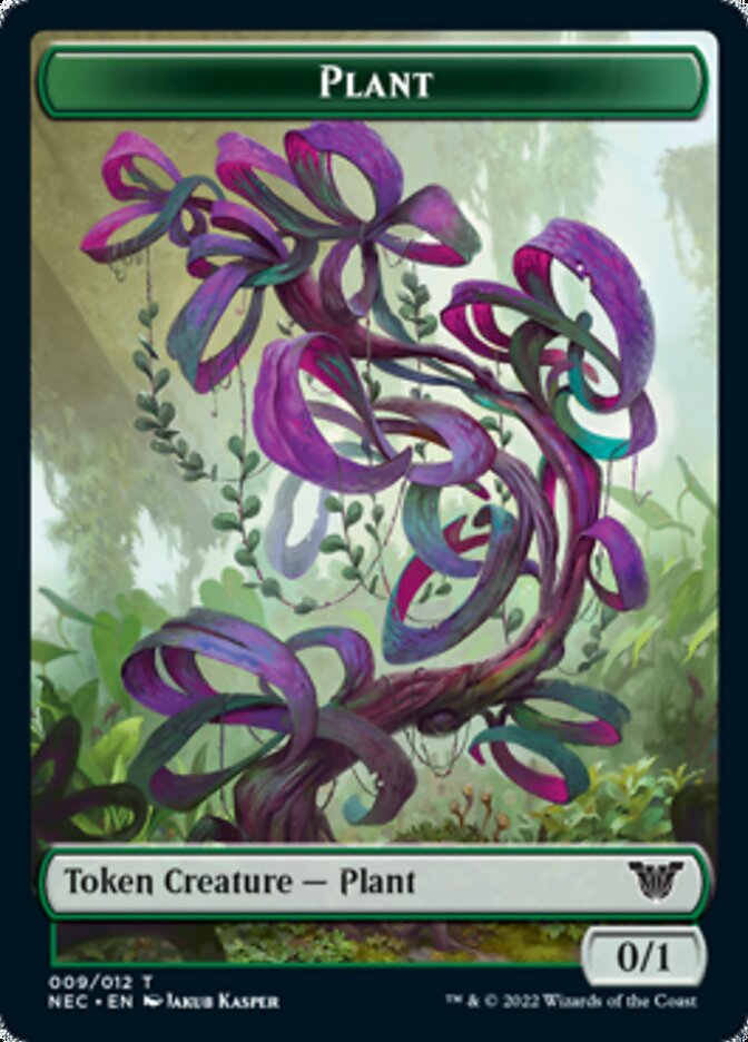 Plant // Treasure Double-Sided Token [Kamigawa: Neon Dynasty Commander Tokens] | Clutch Gaming