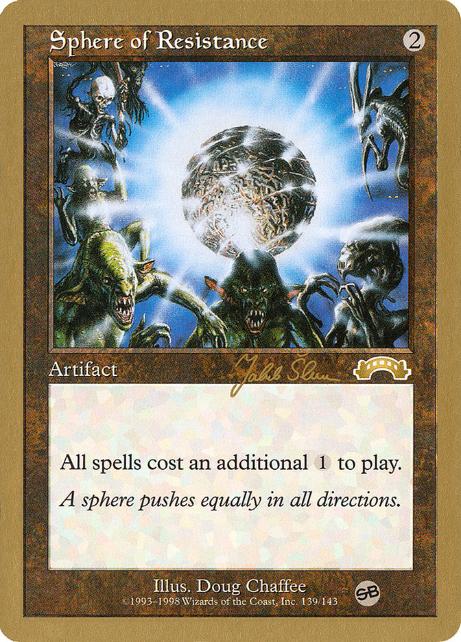 Sphere of Resistance (Jakub Slemr) (SB) [World Championship Decks 1999] | Clutch Gaming