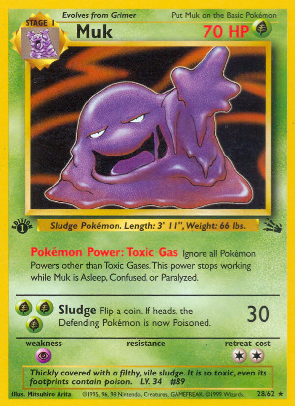 Muk (28/62) [Fossil 1st Edition] | Clutch Gaming