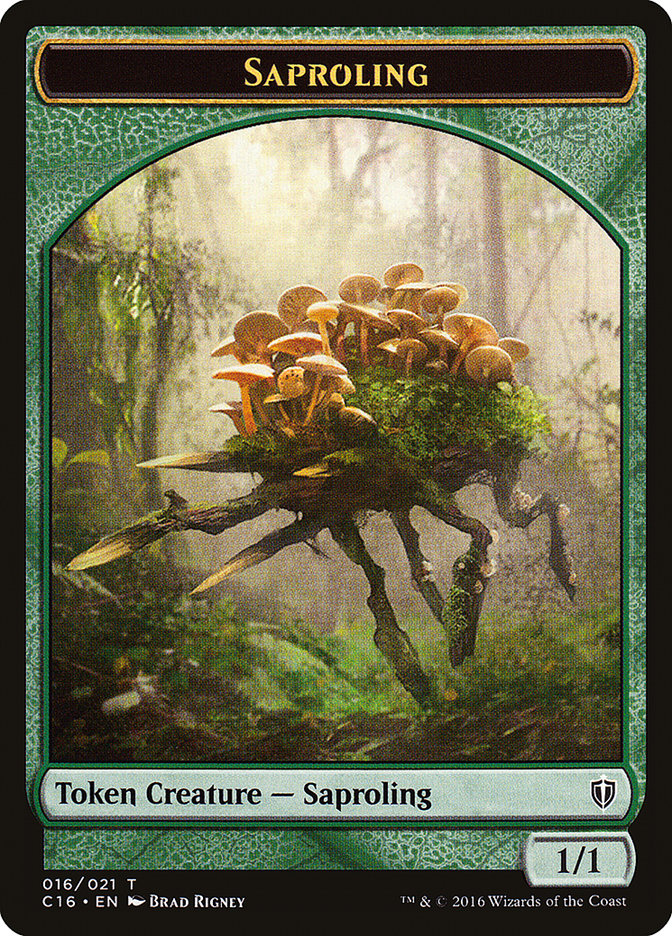 Saproling (016) // Spirit (006) Double-Sided Token [Commander 2016 Tokens] | Clutch Gaming