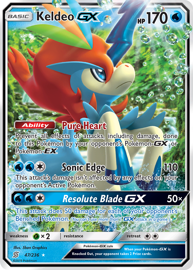 Keldeo GX (47/236) [Sun & Moon: Unified Minds] | Clutch Gaming