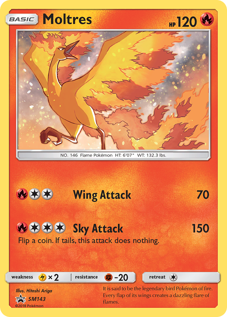 Moltres (SM143) [Sun & Moon: Black Star Promos] | Clutch Gaming