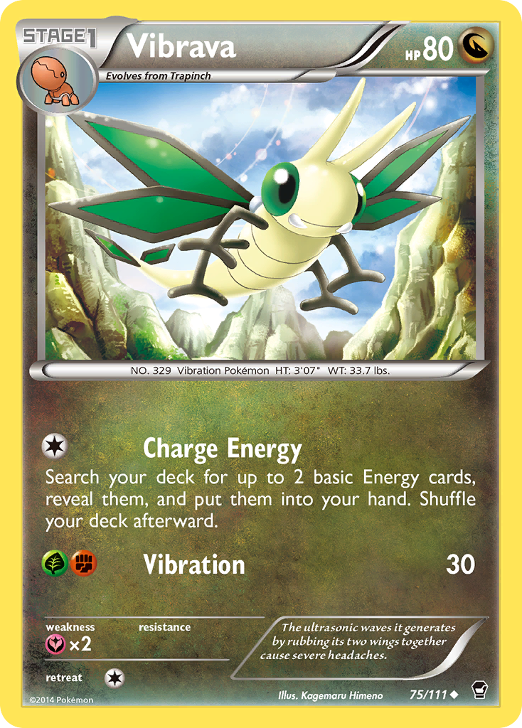 Vibrava (75/111) [XY: Furious Fists] | Clutch Gaming