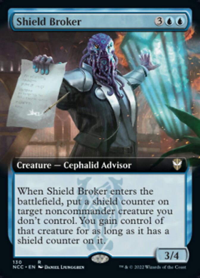 Shield Broker (Extended Art) [Streets of New Capenna Commander] | Clutch Gaming