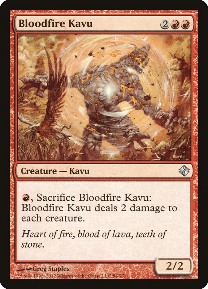 Bloodfire Kavu [Duel Decks: Venser vs. Koth] | Clutch Gaming