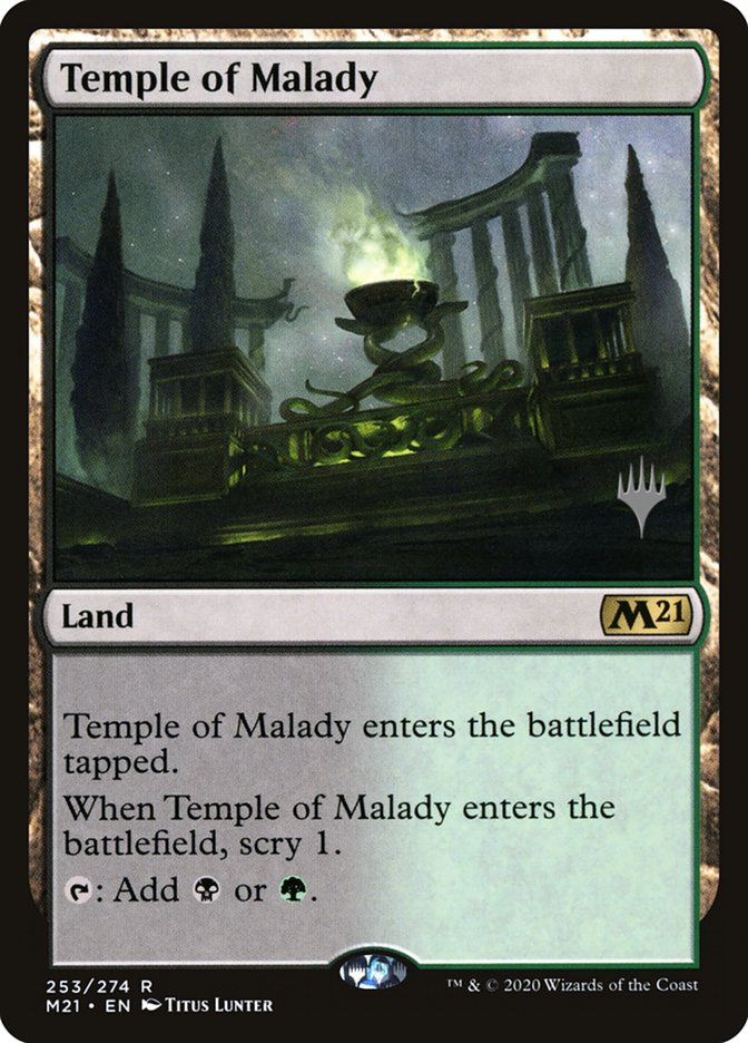 Temple of Malady (Promo Pack) [Core Set 2021 Promos] | Clutch Gaming