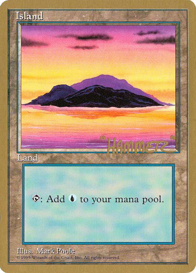 Island (shr368) (Shawn "Hammer" Regnier) [Pro Tour Collector Set] | Clutch Gaming