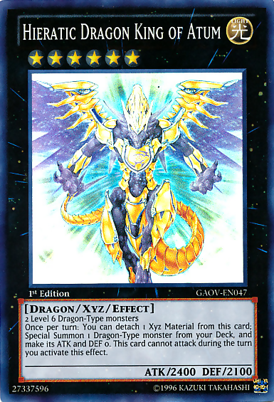 Hieratic Dragon King of Atum [GAOV-EN047] Super Rare | Clutch Gaming