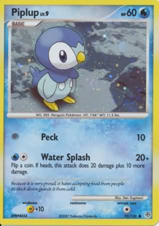 Piplup (93/130) (Cosmos Holo) [Diamond & Pearl: Base Set] | Clutch Gaming