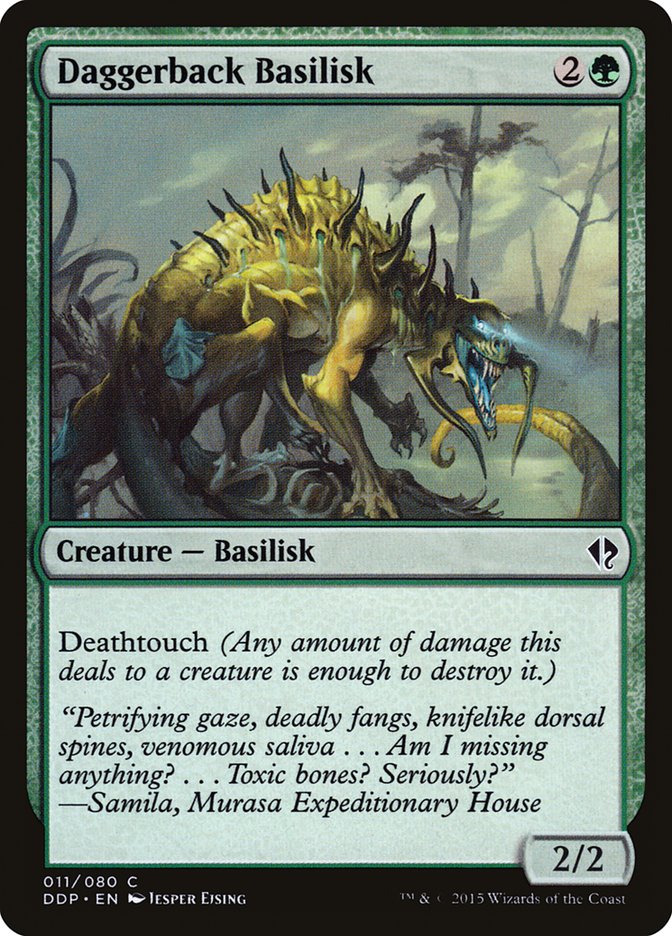 Daggerback Basilisk [Duel Decks: Zendikar vs. Eldrazi] | Clutch Gaming