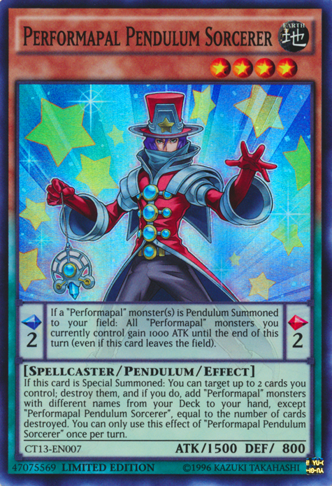 Performapal Pendulum Sorcerer [CT13-EN007] Super Rare | Clutch Gaming