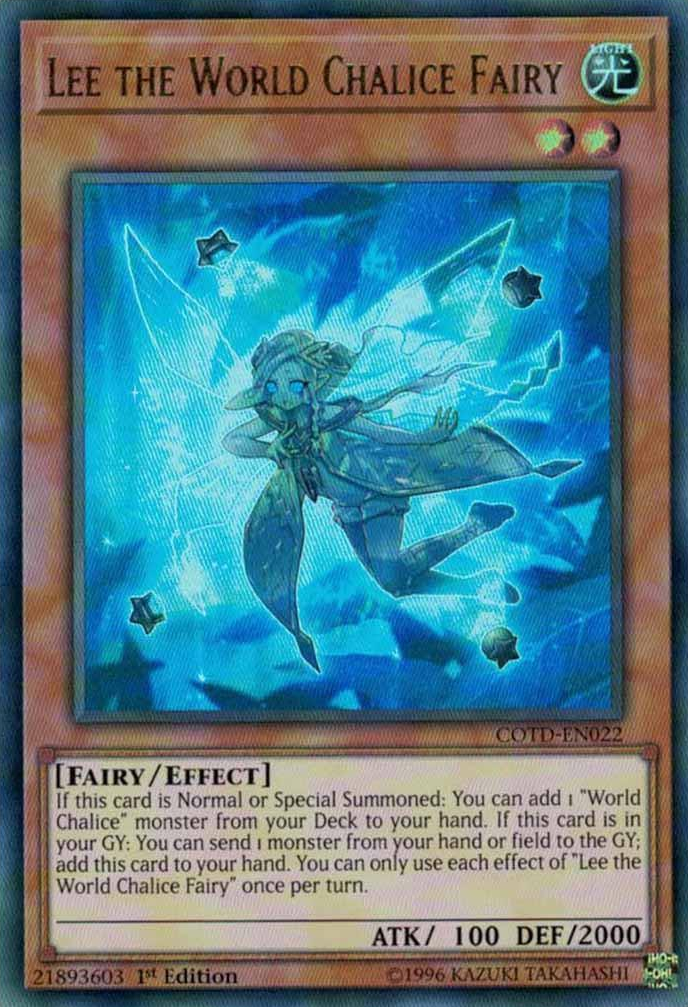 Lee the World Chalice Fairy [COTD-EN022] Ultra Rare | Clutch Gaming